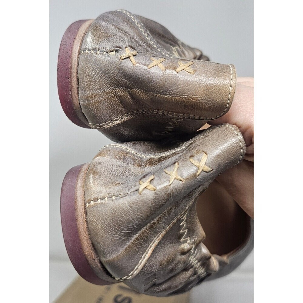 Bed Stu Women's Bosworth Taupe Rustic Mason Ballet Leather Flats Size 9.5 NIB - Picture 8 of 16